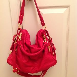 Amrita red crossbody satchel shoulder handbag